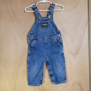OshKosh B'Gosh Jean Vestbak Overalls 12 M